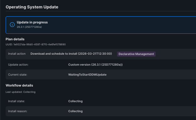 Image of plan showing progressing successfully on computer record